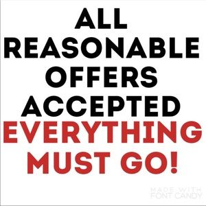 All clothes must go! Open to offers! :)